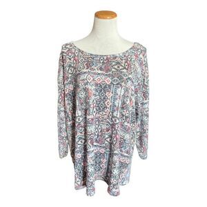 NWT Womens Absolutely Famous Aztec Tribal Print Sweater - Sz 3X